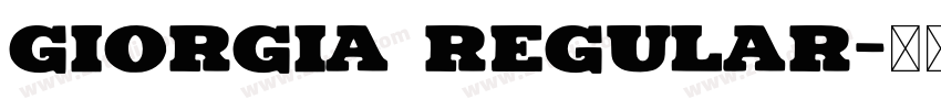 Giorgia Regular字体转换